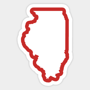 I love Illinois Sticker